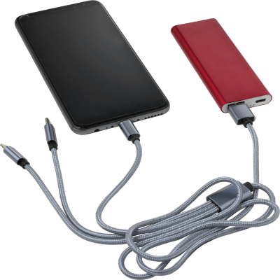 USB CHARGER CABLE in Silver