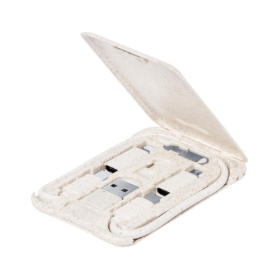 USB CHARGER CABLE SET in Natural