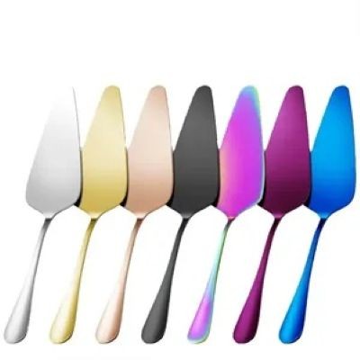 COLORFUL STAINLESS STEEL METAL CAKE SHOVEL