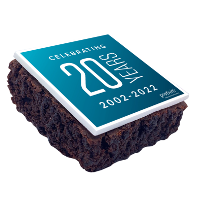 BROWNIE with Edible Branding (5Cm Square)