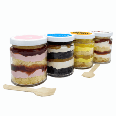 CAKE JARS - BRANDED - (MIXED PACK)