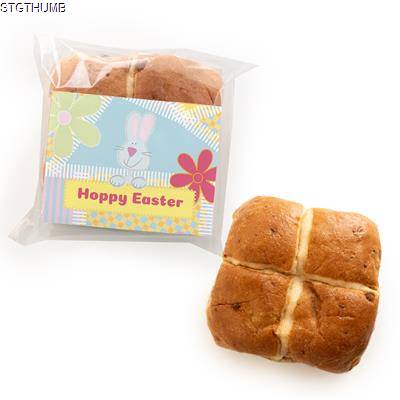 EASTER HOT CROSS BUN with Branded Card Wrap