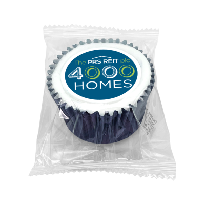 WRAPPED CUPCAKE - EDIBLE BRANDING - 5CM