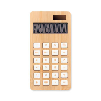 12 DIGIT BAMBOO CALCULATOR in Brown