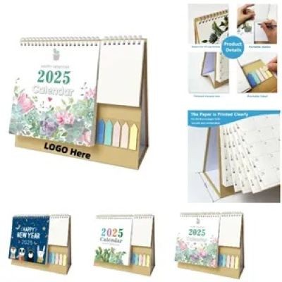 2025 CALENDAR with Label Sticker & Note Pads