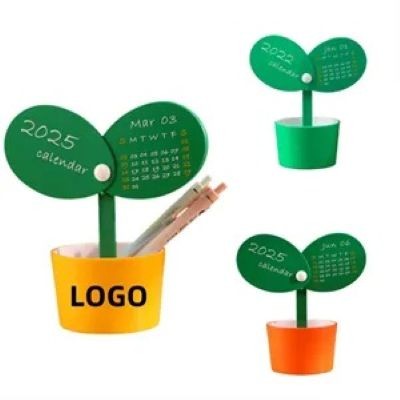 2025 FLOWER POT DESK CALENDAR - PROMOTIONAL CORPORATE GIFT