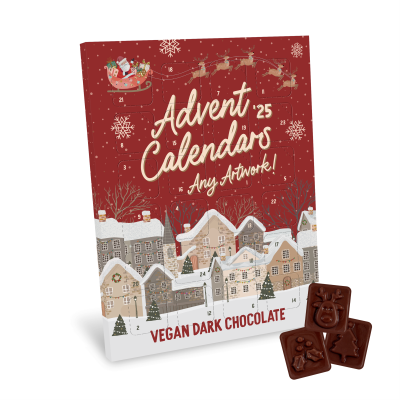 ADVENT CALENDARS - MAXI ADVENT CALENDAR - VEGAN DARK CHOCOLATE - 71% COCOA