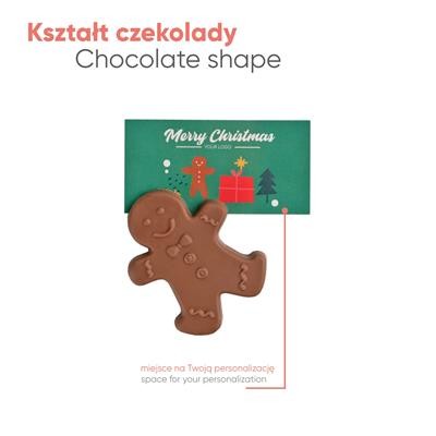 ADVERT CARD - CHOCOLATE GINGERBREAD MAN