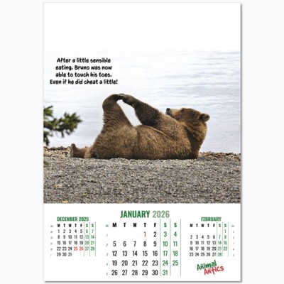 ANIMAL ANTICS WALL CALENDAR