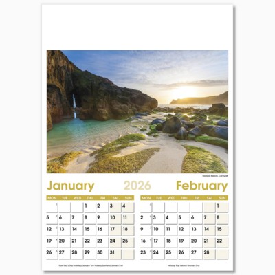 ASPECTS OPTIMA WALL CALENDAR 7 LEAF