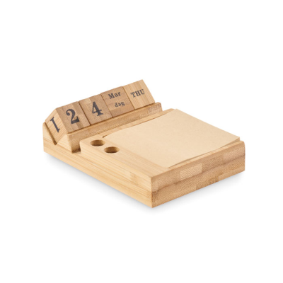 BAMBOO DESK TOP CALENDAR in Brown