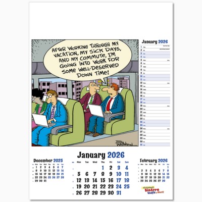 BIZARRE WORLD OF WORK WALL CALENDAR