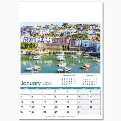 BRITISH PLANNER OPTIMA WALL 13 LEAF CALENDAR