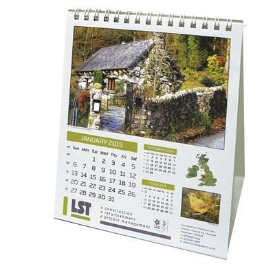 COMPACT BRITIAN WILDLIFE DESK CALENDAR