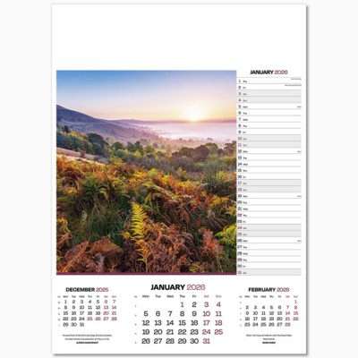 DAWN & DUSK WALL CALENDAR