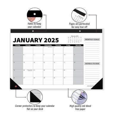 DESK CALENDAR 2025-2026 DESK TOP MONTHLY PLANNER