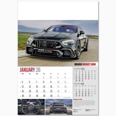DRIVING PASSIONS WALL CALENDAR