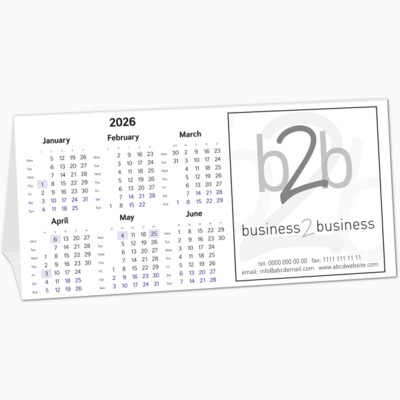 DUO TENT FOLDING DESK CALENDAR