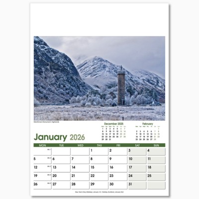 HERITAGE OPTIMA WALL 13 LEAF CALENDAR