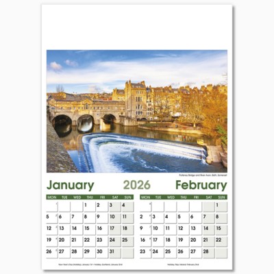 HERITAGE OPTIMA WALL CALENDAR 7 LEAF