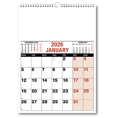 JOTTA NOTE PAD PLANNER in Red & Black