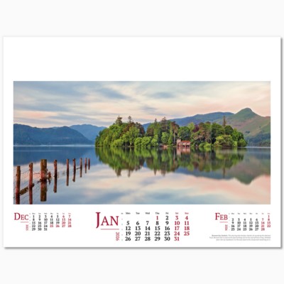 LAKES, LANDSCAPES & LOCHS WALL CALENDAR