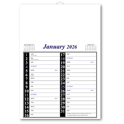 MEMO NOTE PAD PLANNER in Blue & Black