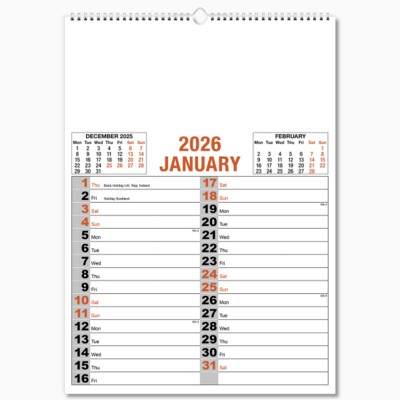MEMO WALL CALENDAR