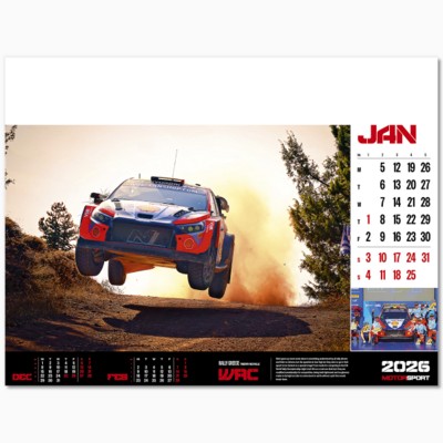 MOTORSPORT WALL CALENDAR