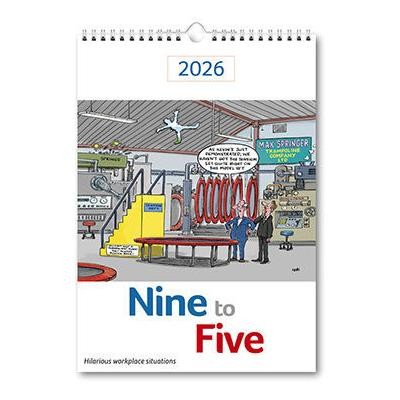 NINE TO FIVE MEMO WALL CALENDAR