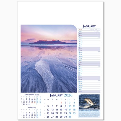 NOTABLE SCOTLAND WALL CALENDAR