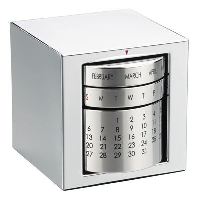 PERPETUAL METAL CALENDAR in Silver