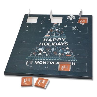 PERSONALISED CHOCOLATE NEAPOLITAN ADVENT DESK CALENDAR