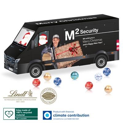 PERSONALISED LINDT 3D VAN SHAPE ADVENT CALENDAR