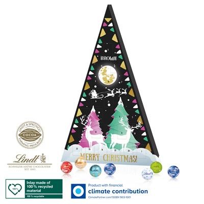 PERSONALISED LINDT ADVENT EXTRA LARGE CHRISTMAS TREE CALENDAR