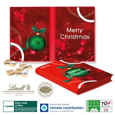 PERSONALISED LINDT CHOCOLATE BOOK STYLE ADVENT CALENDAR