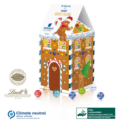 PERSONALISED LINDT XL HOUSE ADVENT CALENDAR
