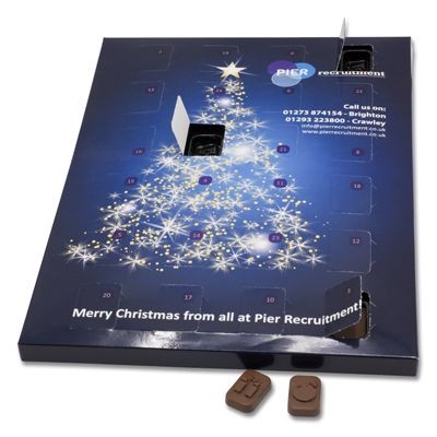 PERSONALISED MILK CHOCOLATE ADVENT DESK CALENDAR