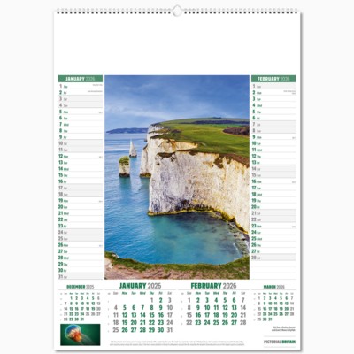 PICTORIAL BRITAIN 6 LEAF WALL CALENDAR