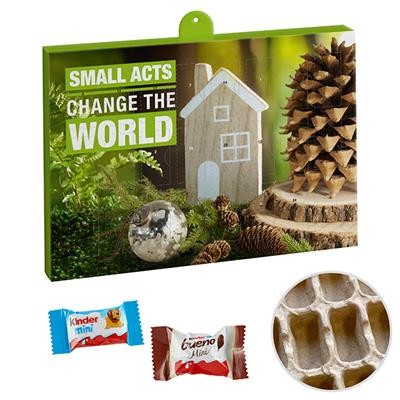 PREMIUM BRAND ADVENT CALENDAR - PAPER with Kinder Minis