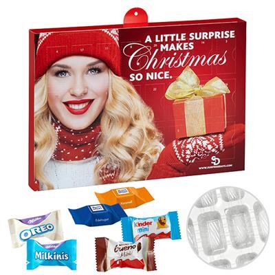 PREMIUM BRAND ADVENT CALENDAR with Ritter Sports Choco Cubes
