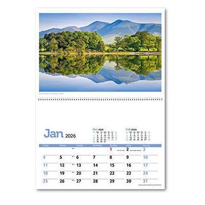 SCENIC BRITAIN CENTRAL SPIRAL WALL CALENDAR