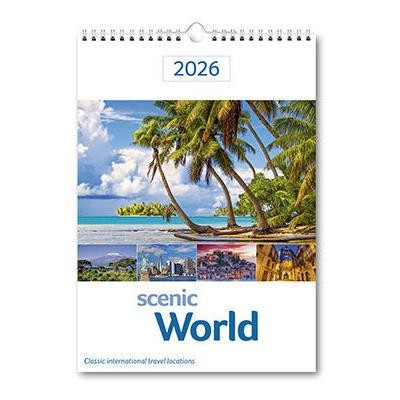 SCENIC WORLD MEMO WALL CALENDAR