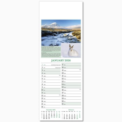 SLIM NATURES GLORY WALL CALENDAR