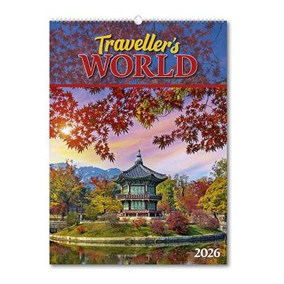 TRAVELLERS WORLD WALL CALENDAR