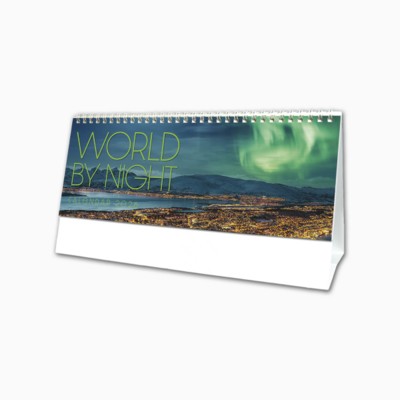 WORLD BY NIGHT DESK CALENDAR