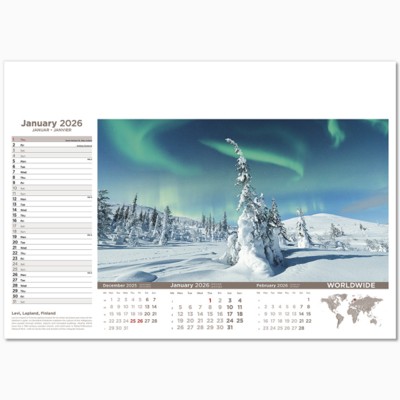 WORLDWIDE WALL CALENDAR