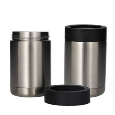 12OZ STAINLESS STEEL METAL THERMAL INSULATED CAN COOLER BEER BOTTLE HOLDER