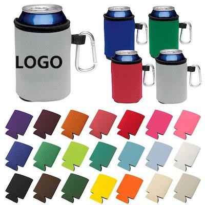 CAN BOTTLE COOLERS COVER with Carabiners