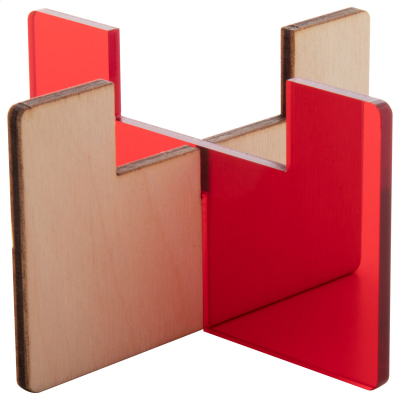 CANDLE HOLDER in Clear Transparent Red